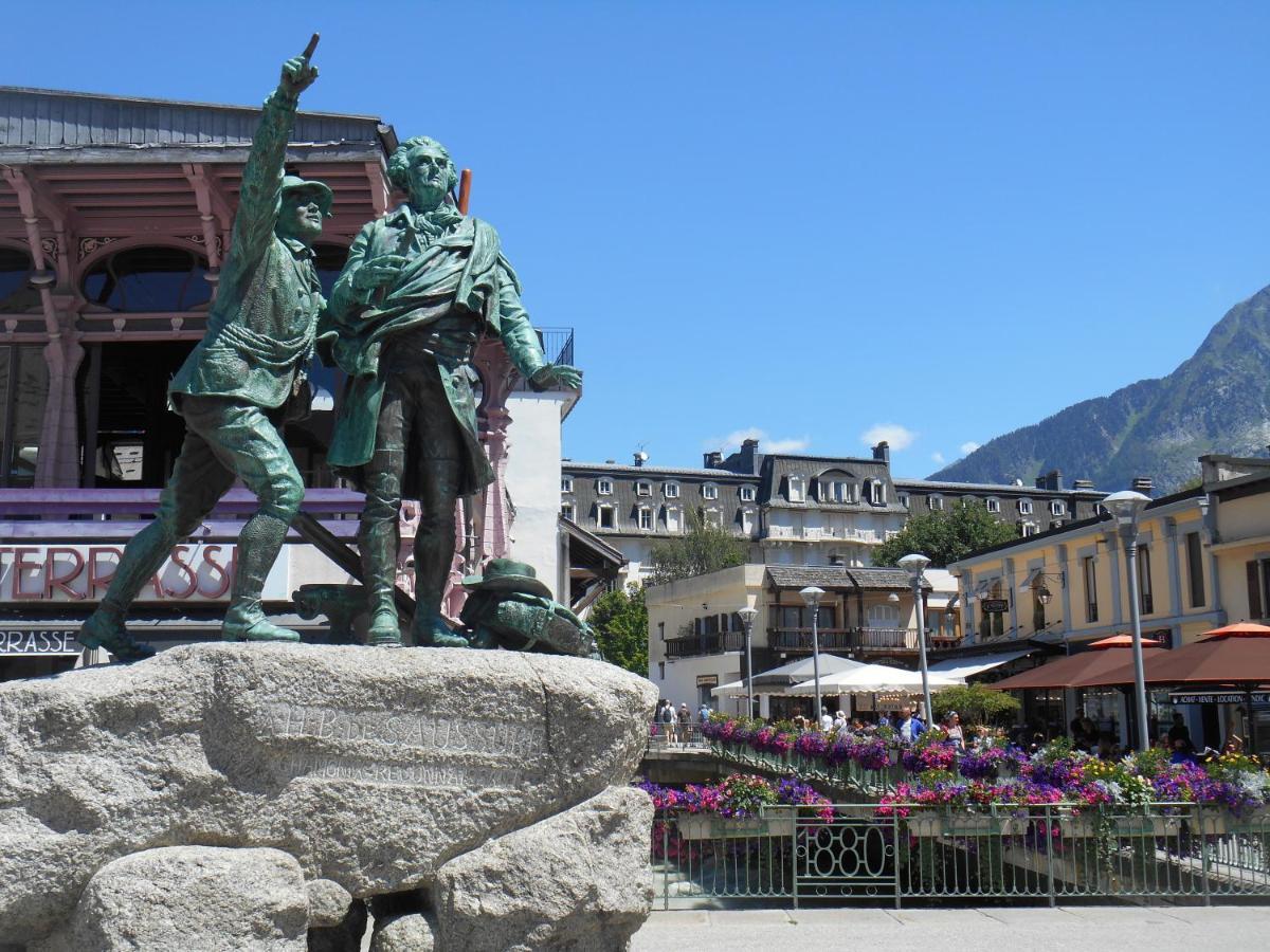 Vue Brevent Sublime En Centre Ville Avec Parking Prive Chamonix Exteriér fotografie