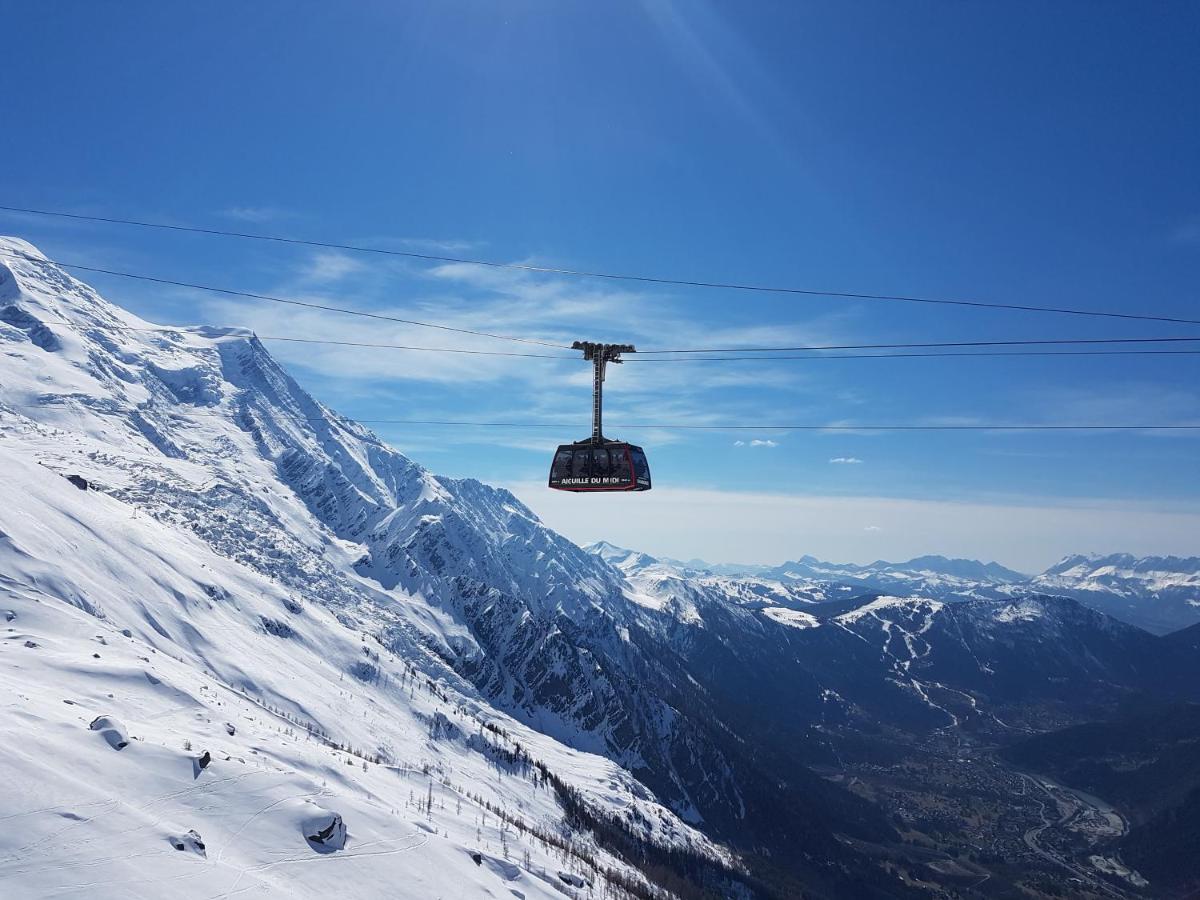 Vue Brevent Sublime En Centre Ville Avec Parking Prive Chamonix Exteriér fotografie