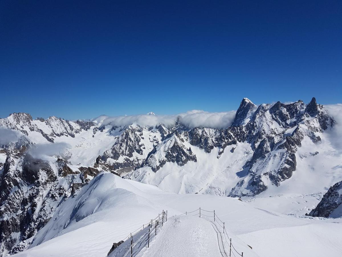 Vue Brevent Sublime En Centre Ville Avec Parking Prive Chamonix Exteriér fotografie