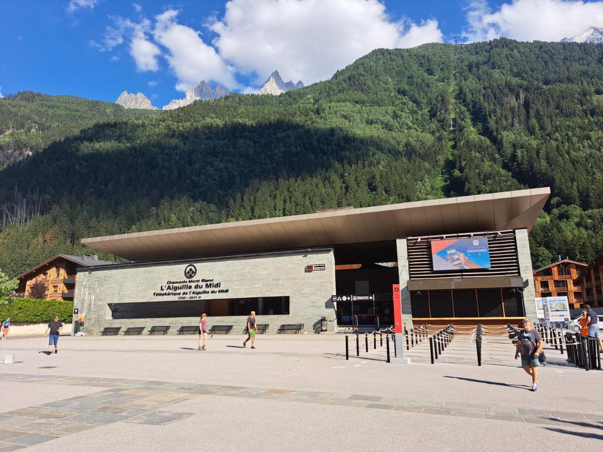 Vue Brevent Sublime En Centre Ville Avec Parking Prive Chamonix Exteriér fotografie